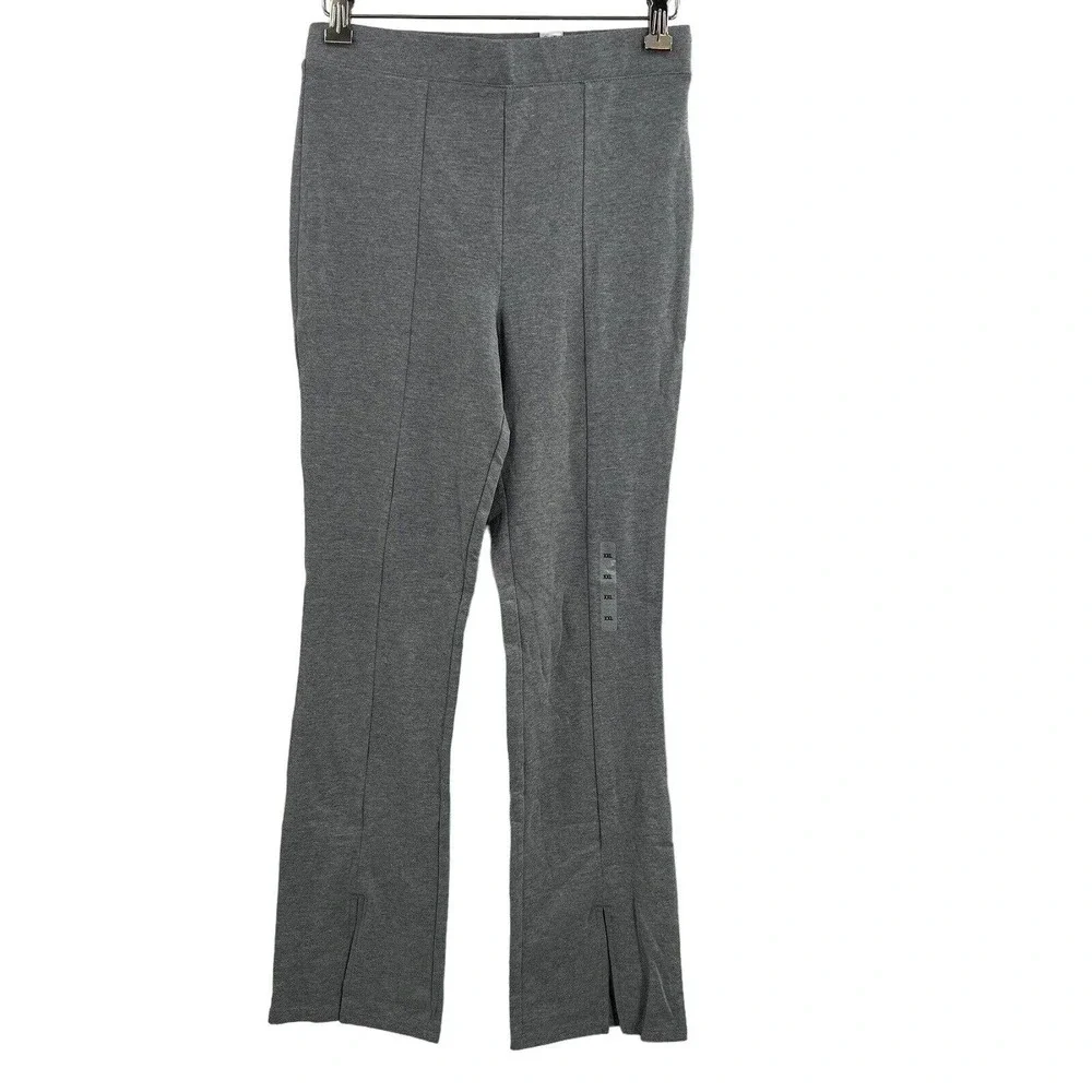 Childrens Place Grey Wide Leg Split Hem Knit‎ Pant XXL 16 New